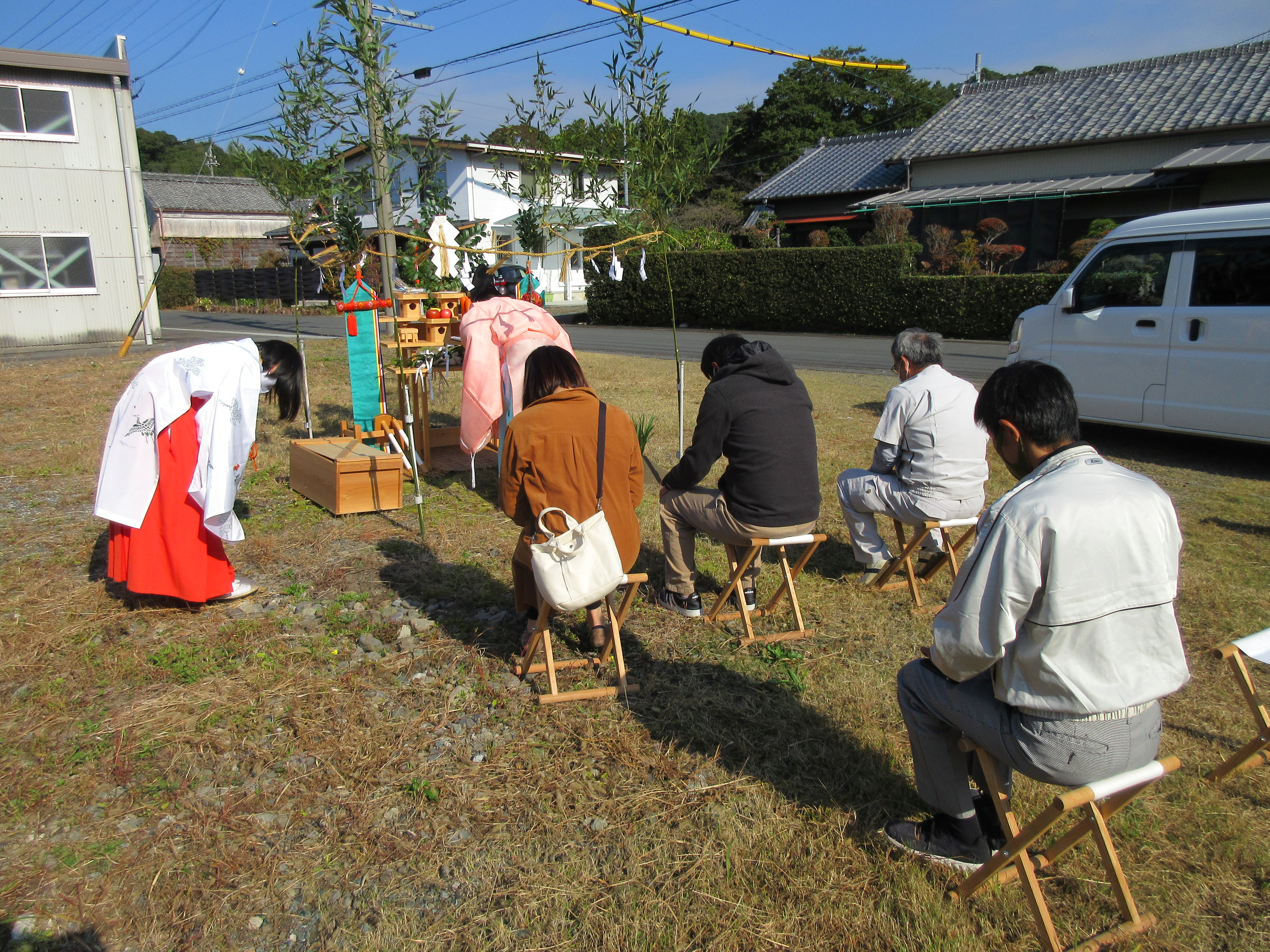 地鎮祭おめでとうございます。