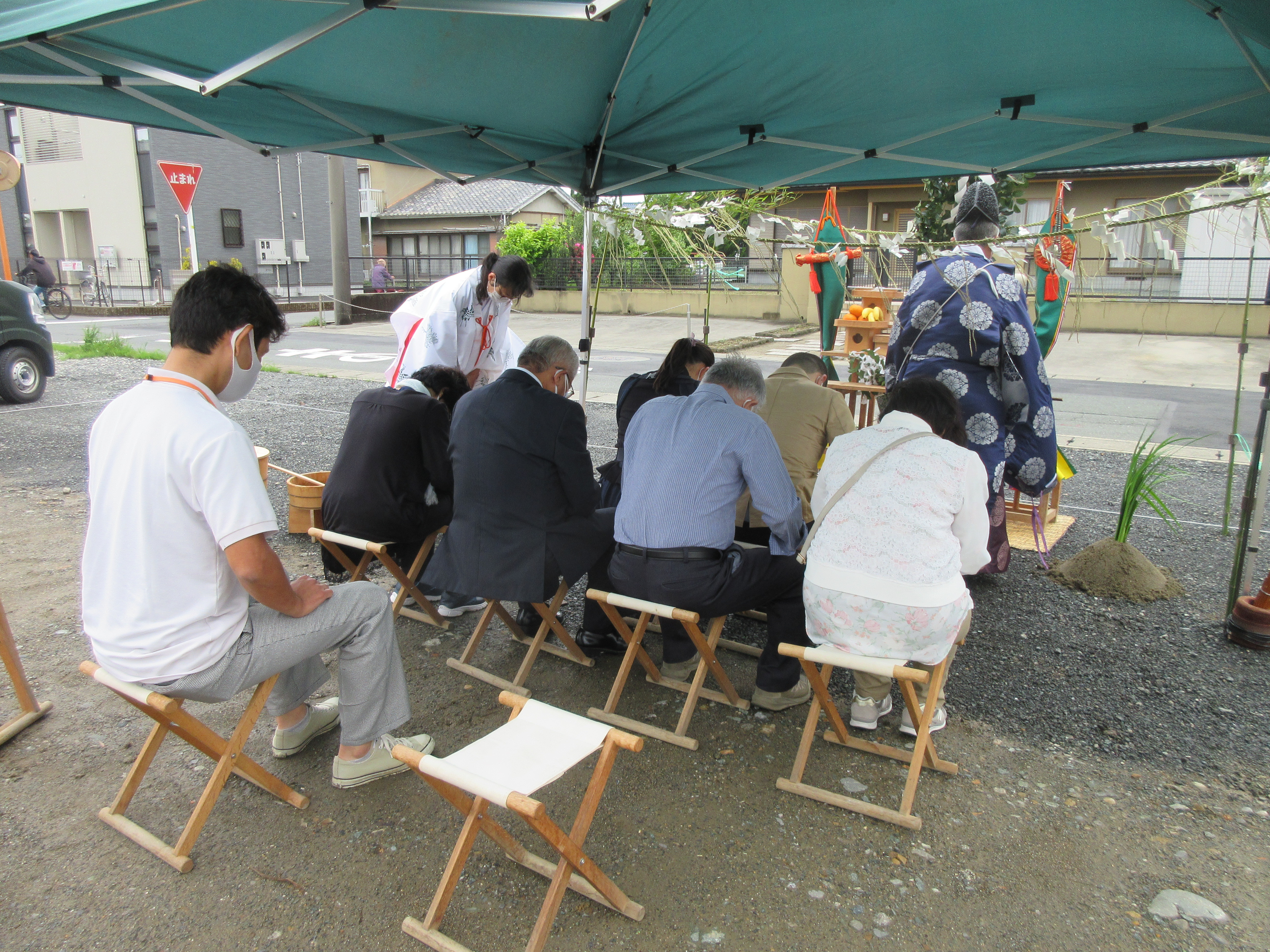 地鎮祭おめでとうございます。