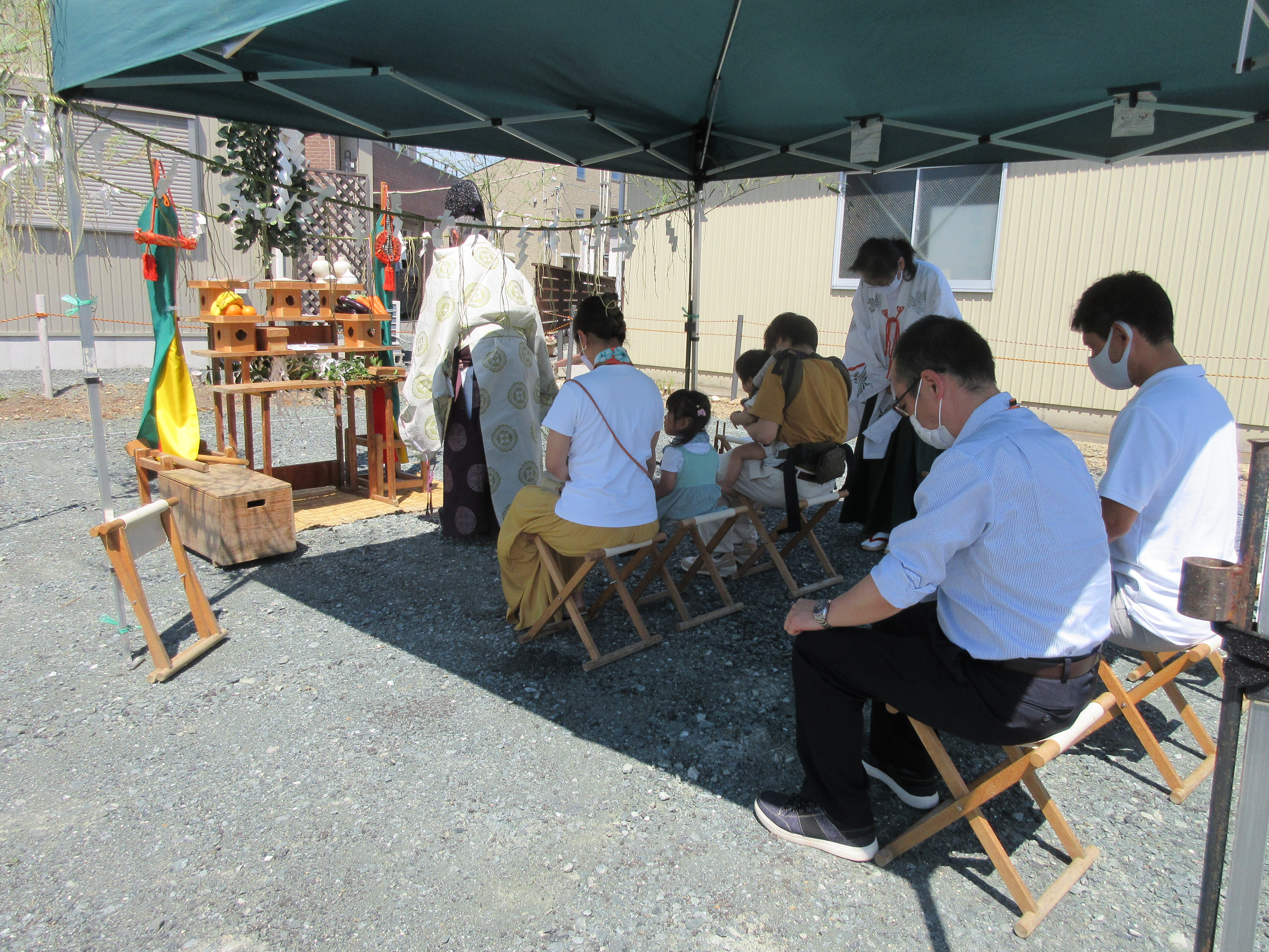地鎮祭おめでとうございます。