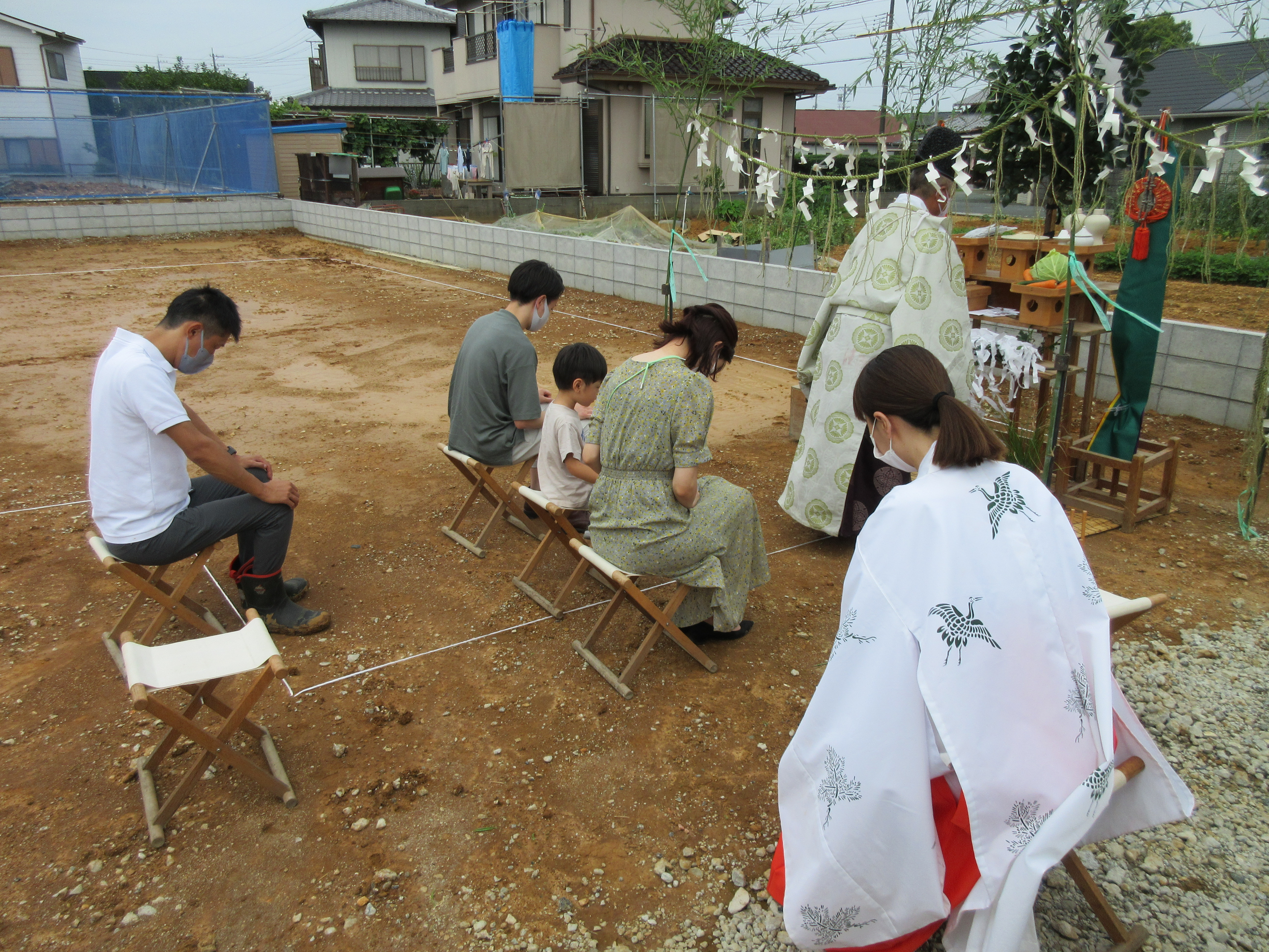 地鎮祭おめでとうございます。