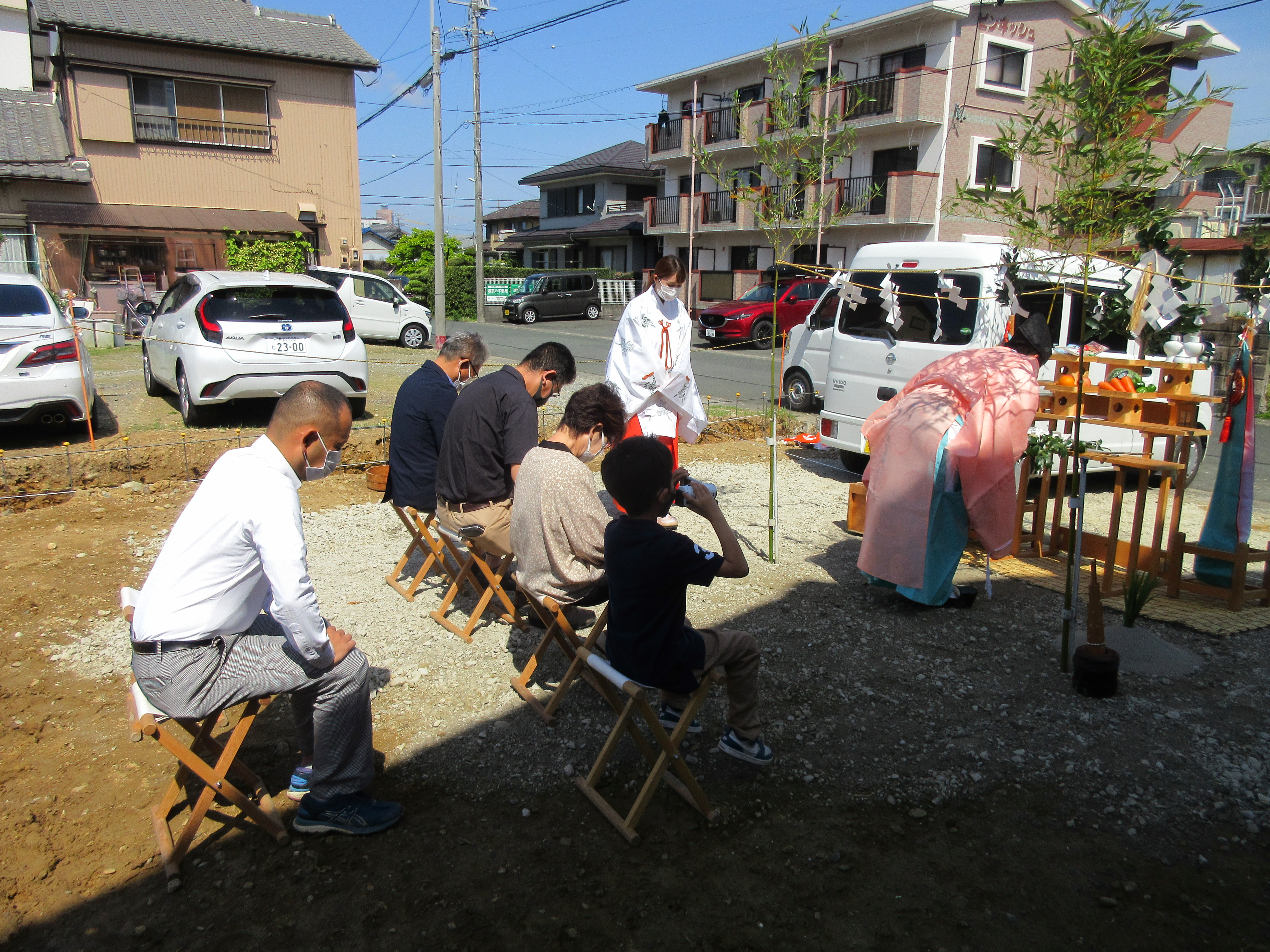 地鎮祭おめでとうございます。