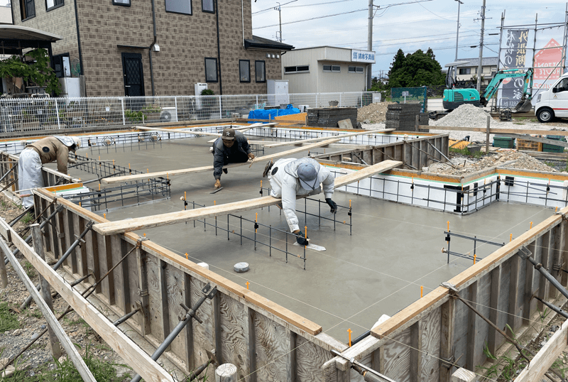 【パッシブハウス建築中】基礎コンクリート工事