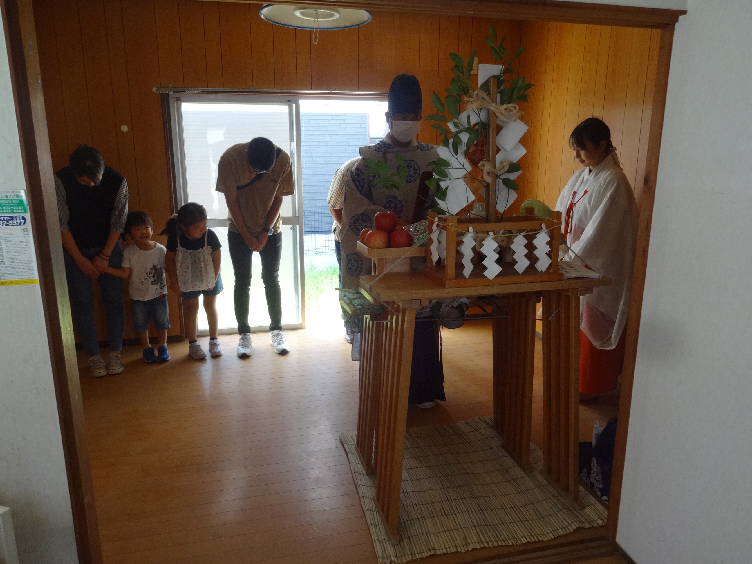 解体前のお祓い