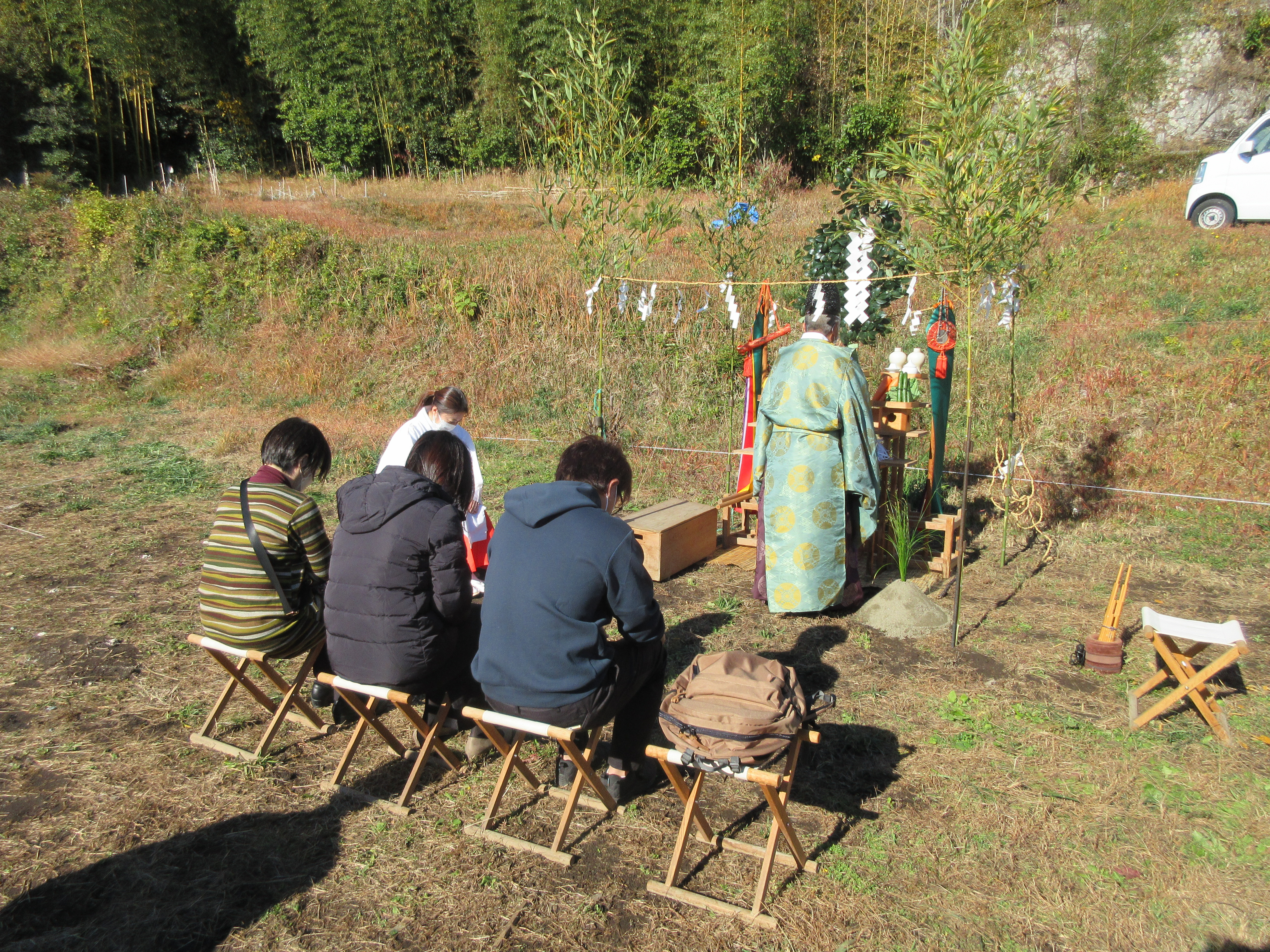 地鎮祭おめでとうございます。