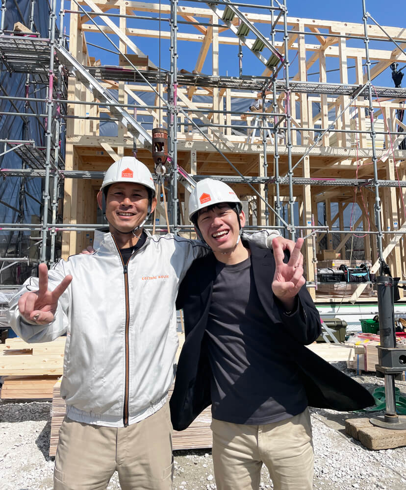 超高性能セミオーダー住宅「S CUBO」のモデルハウスを建築中です in 有玉南町〈上棟〉