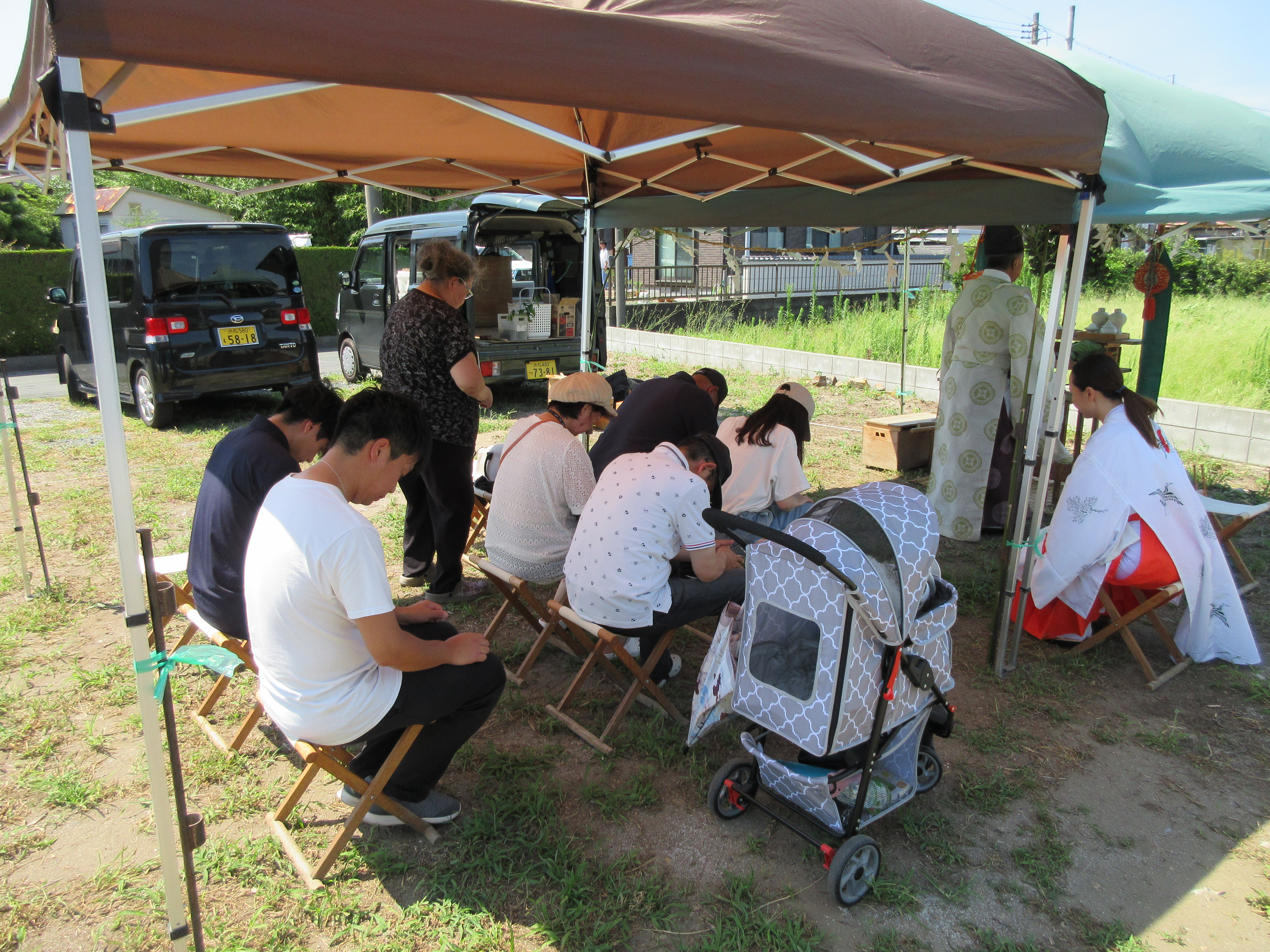 地鎮祭おめでとうございます。