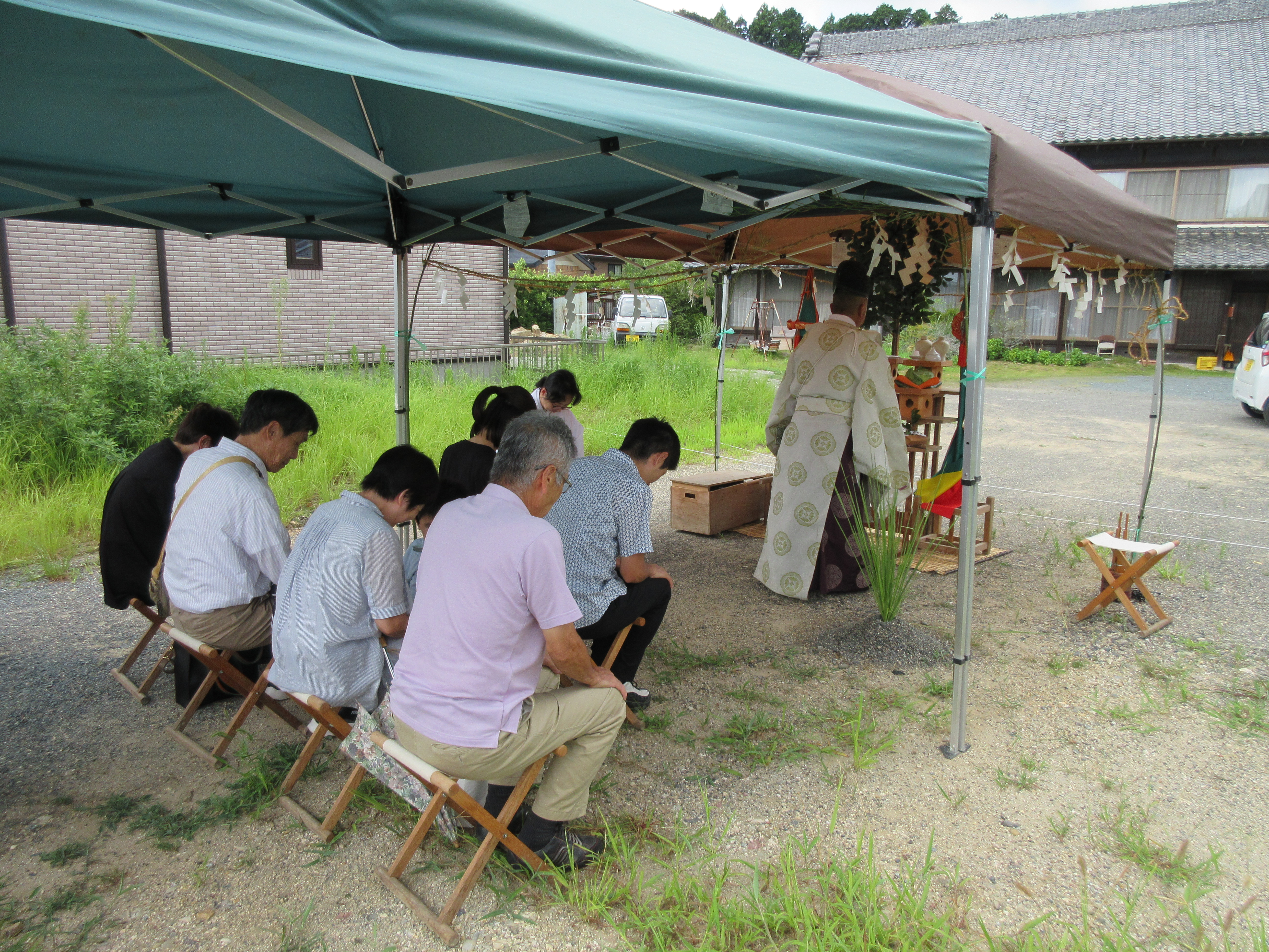 地鎮祭おめでとうございます