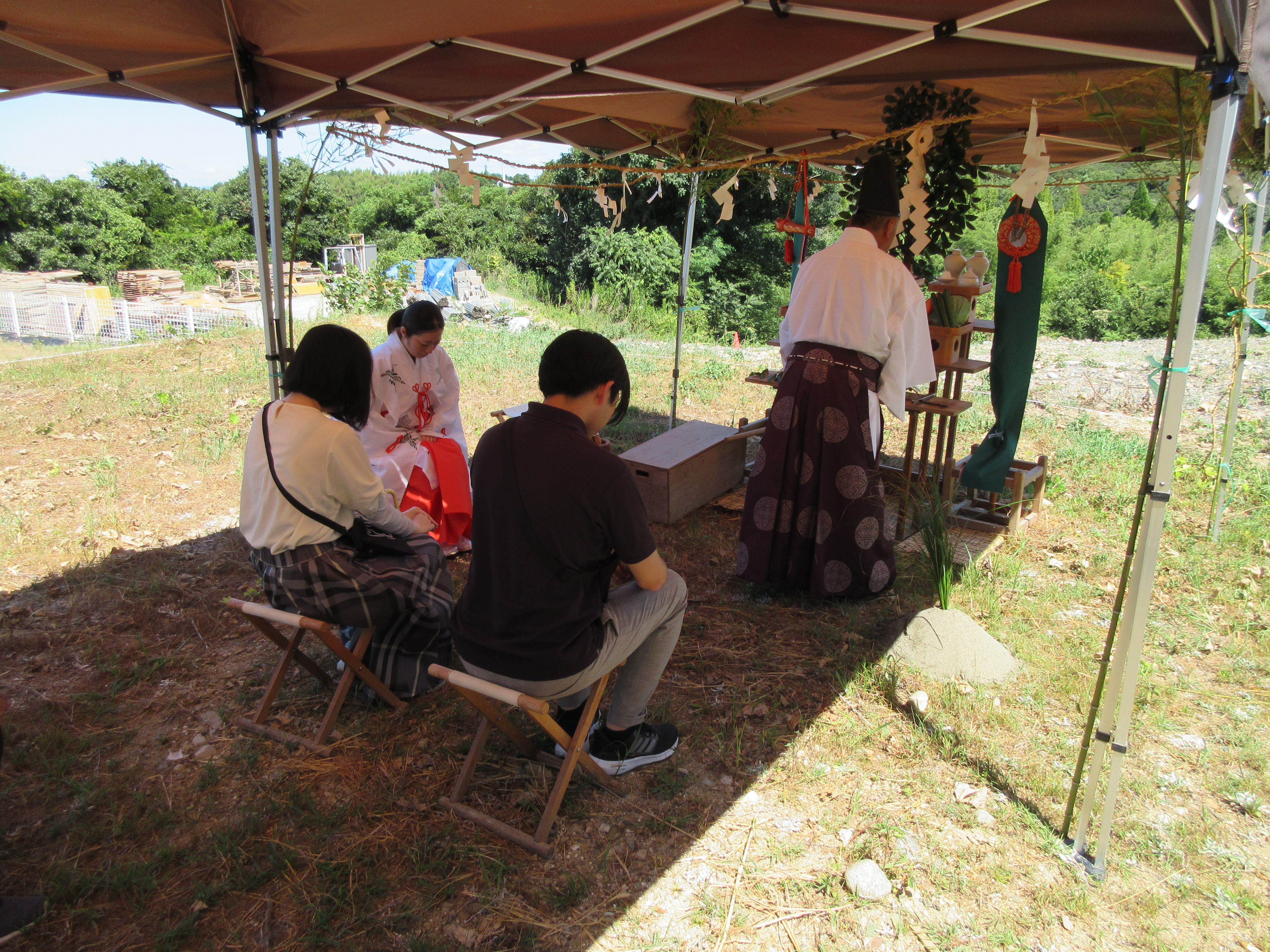 地鎮祭おめでとうございます。