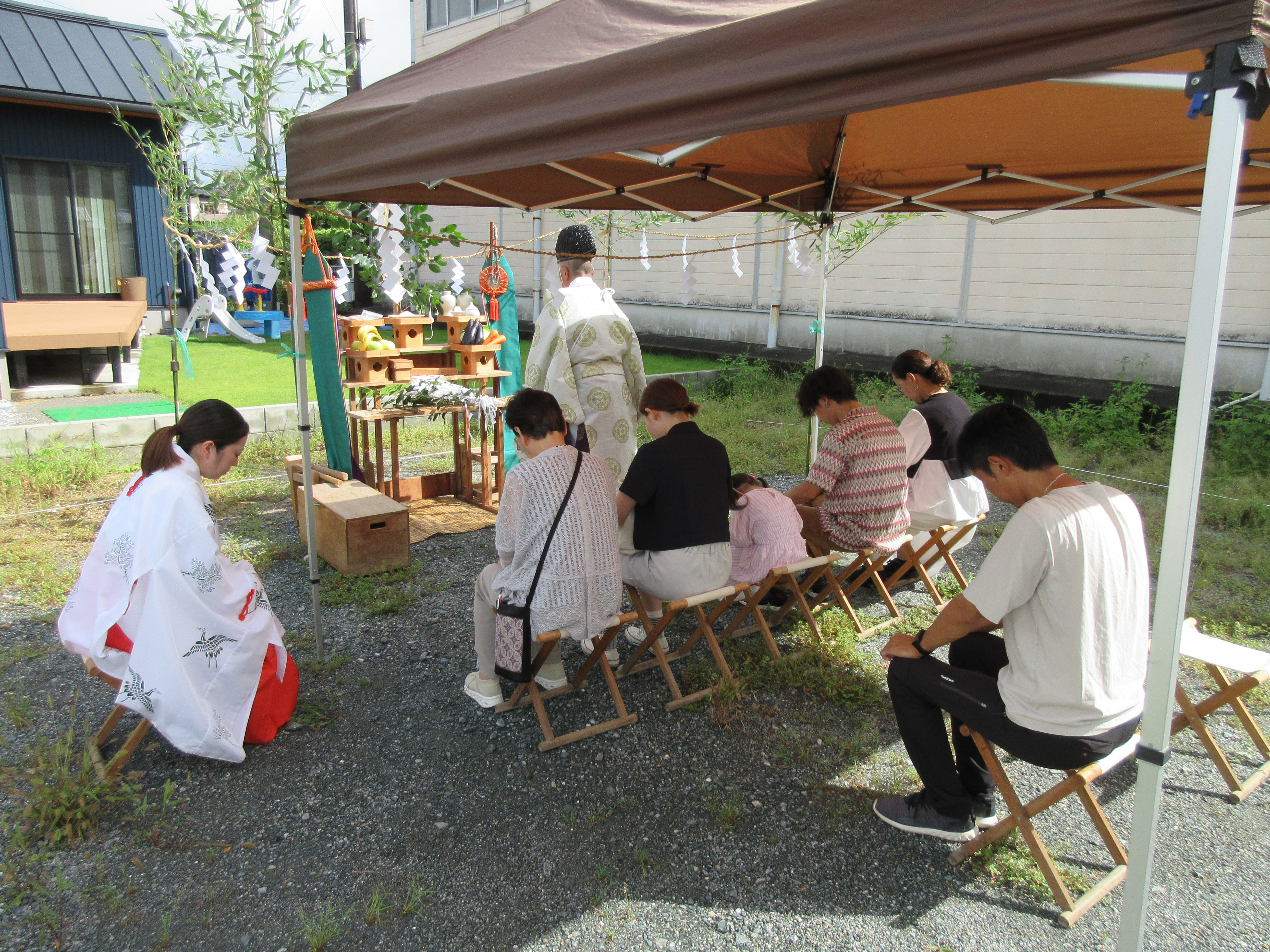 地鎮祭おめでとうございます