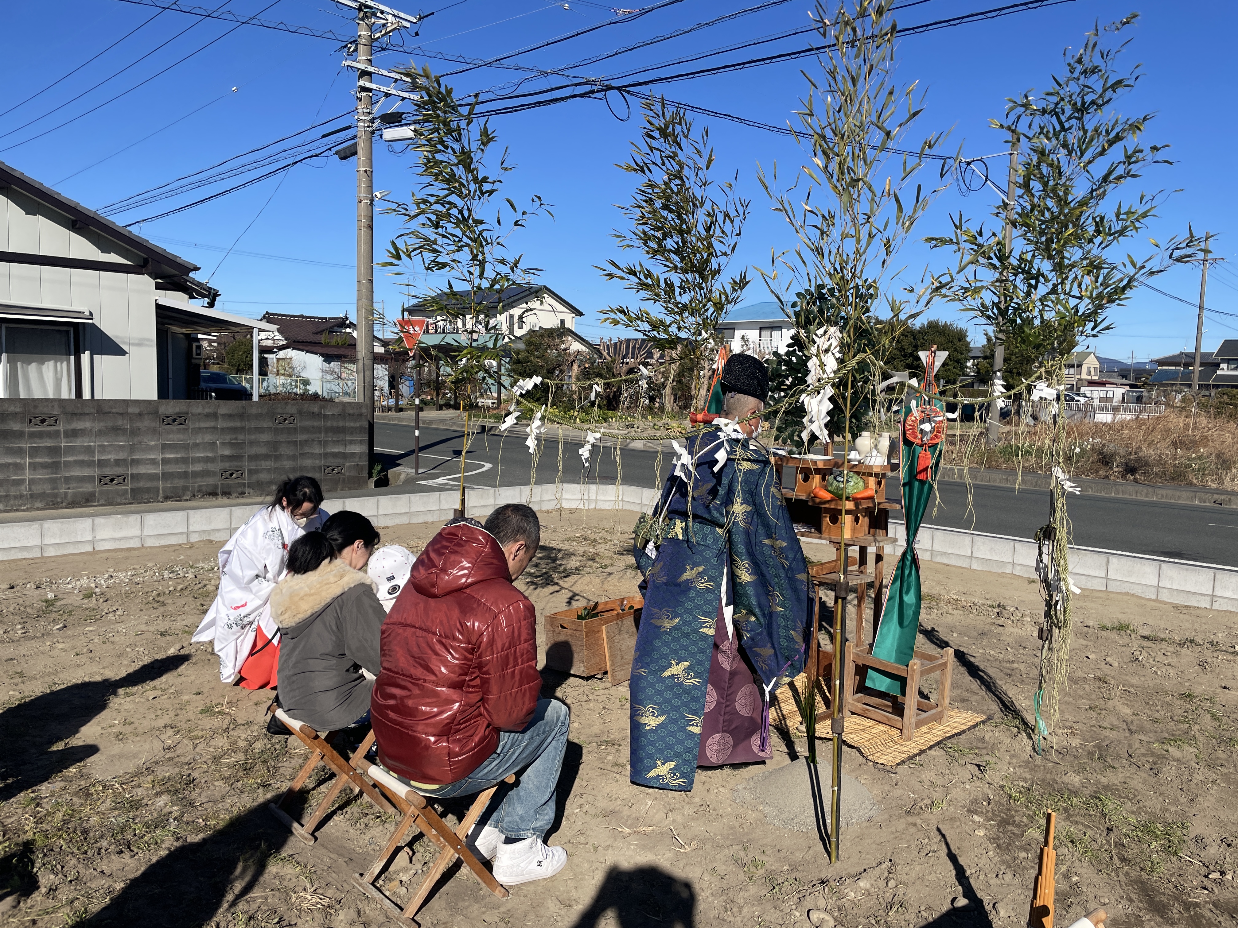 地鎮祭おめでとうございます