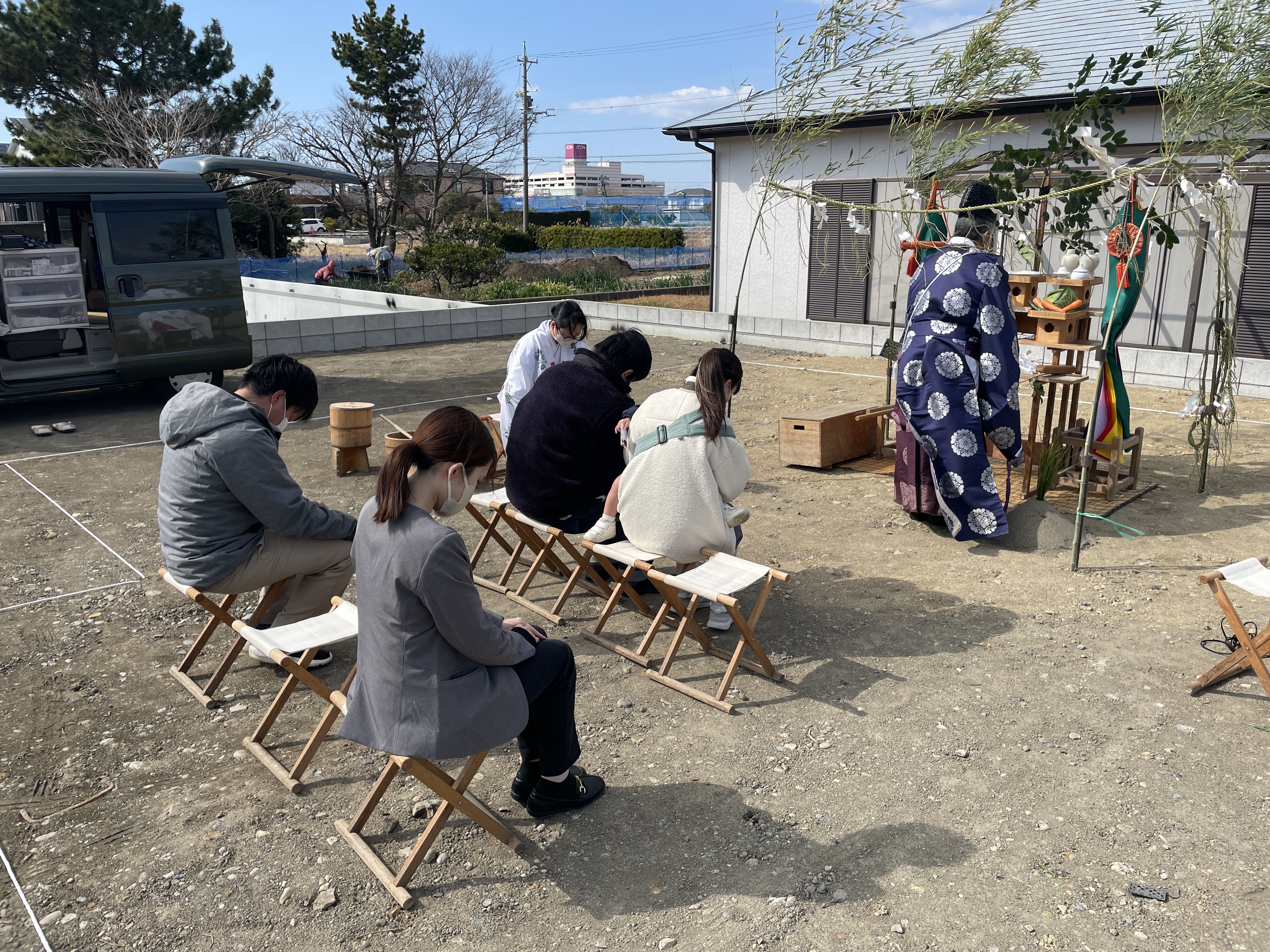 地鎮祭おめでとうございます