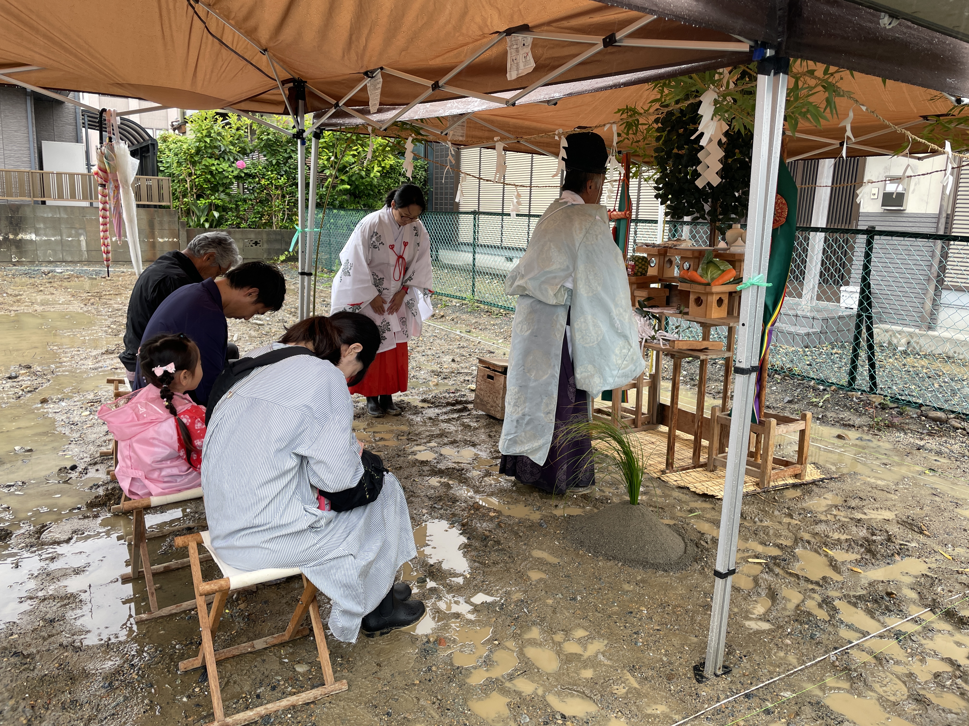 地鎮祭おめでとうございます