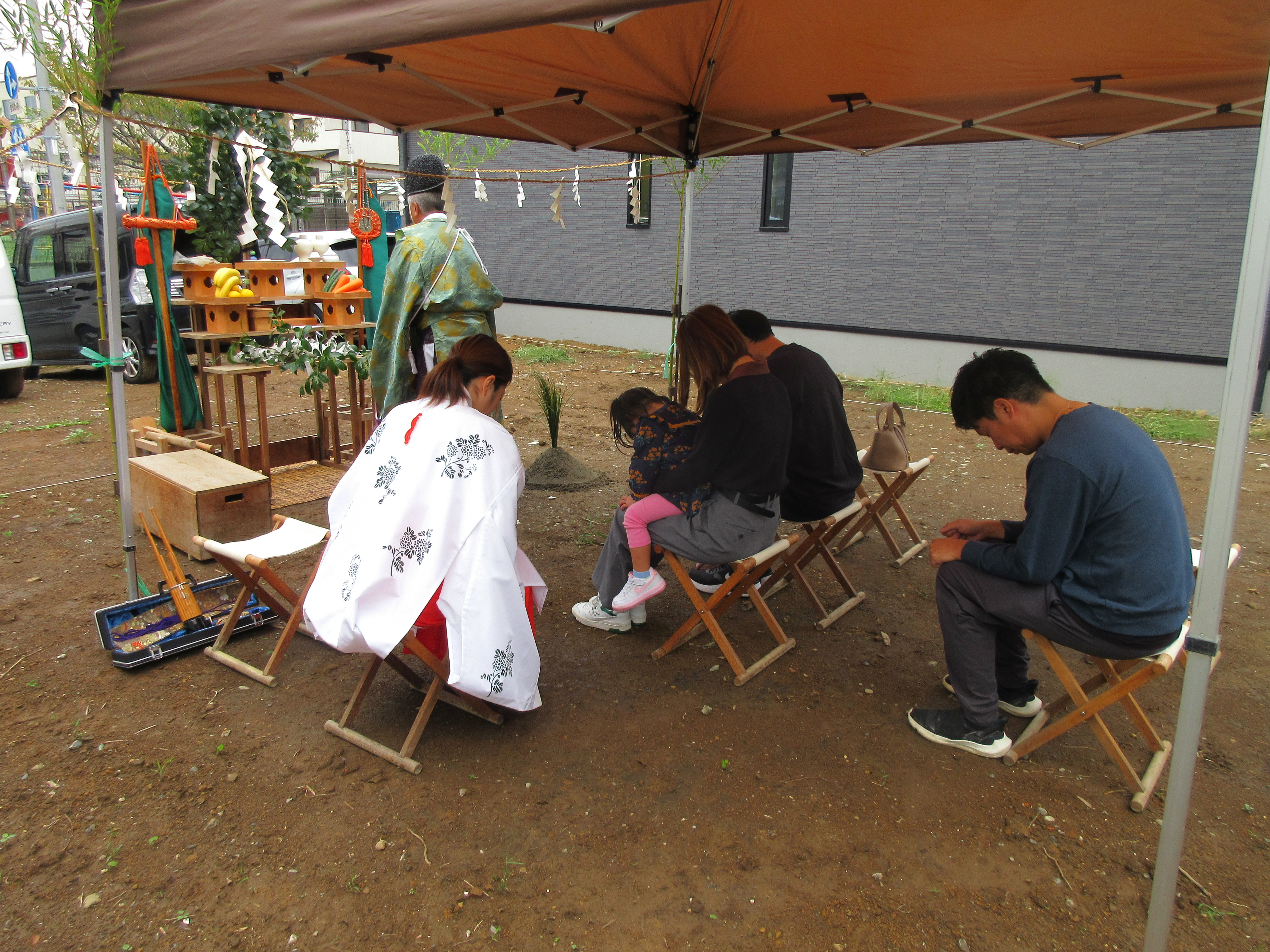 地鎮祭おめでとうございます