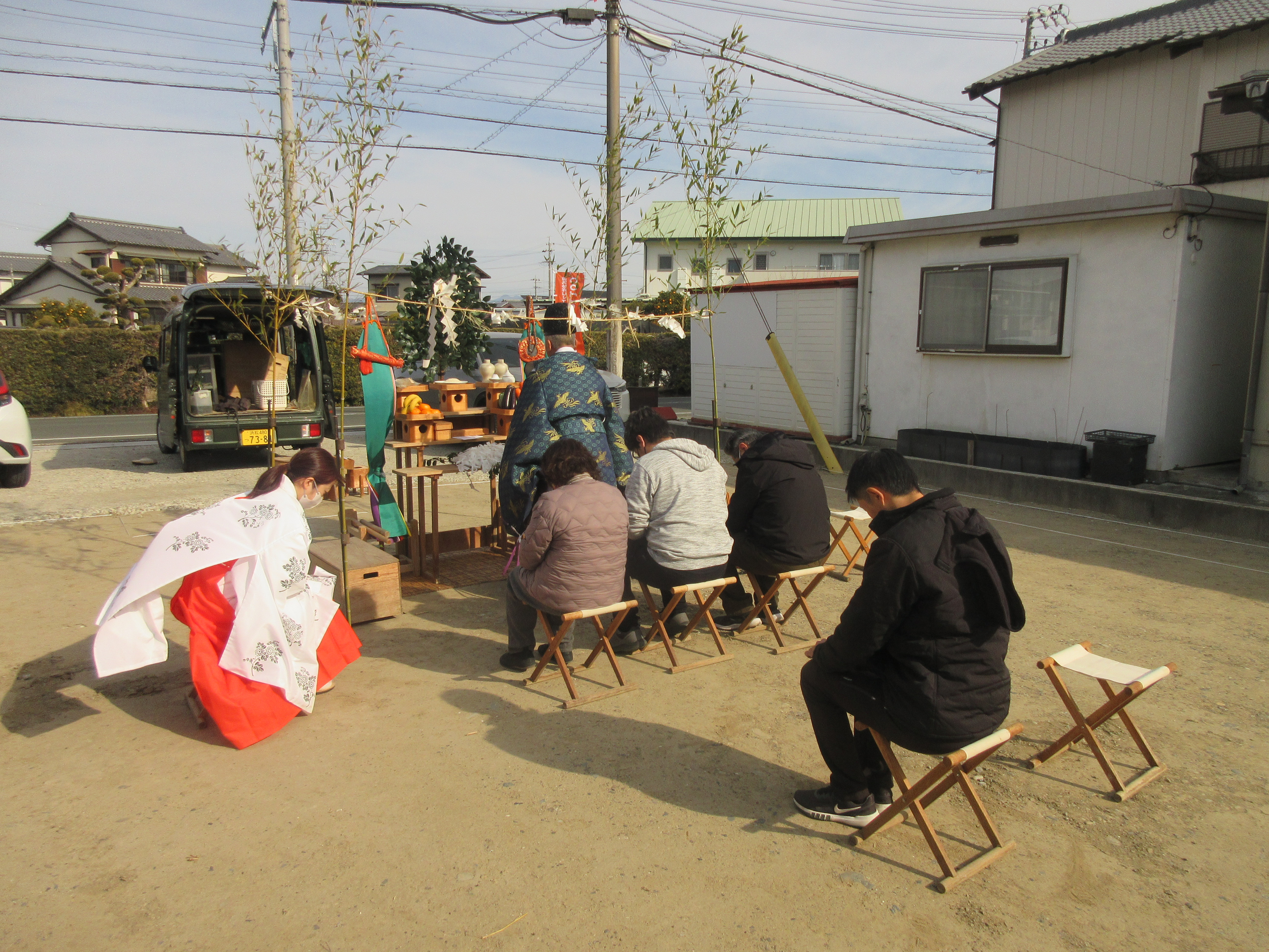 地鎮祭おめでとうございます