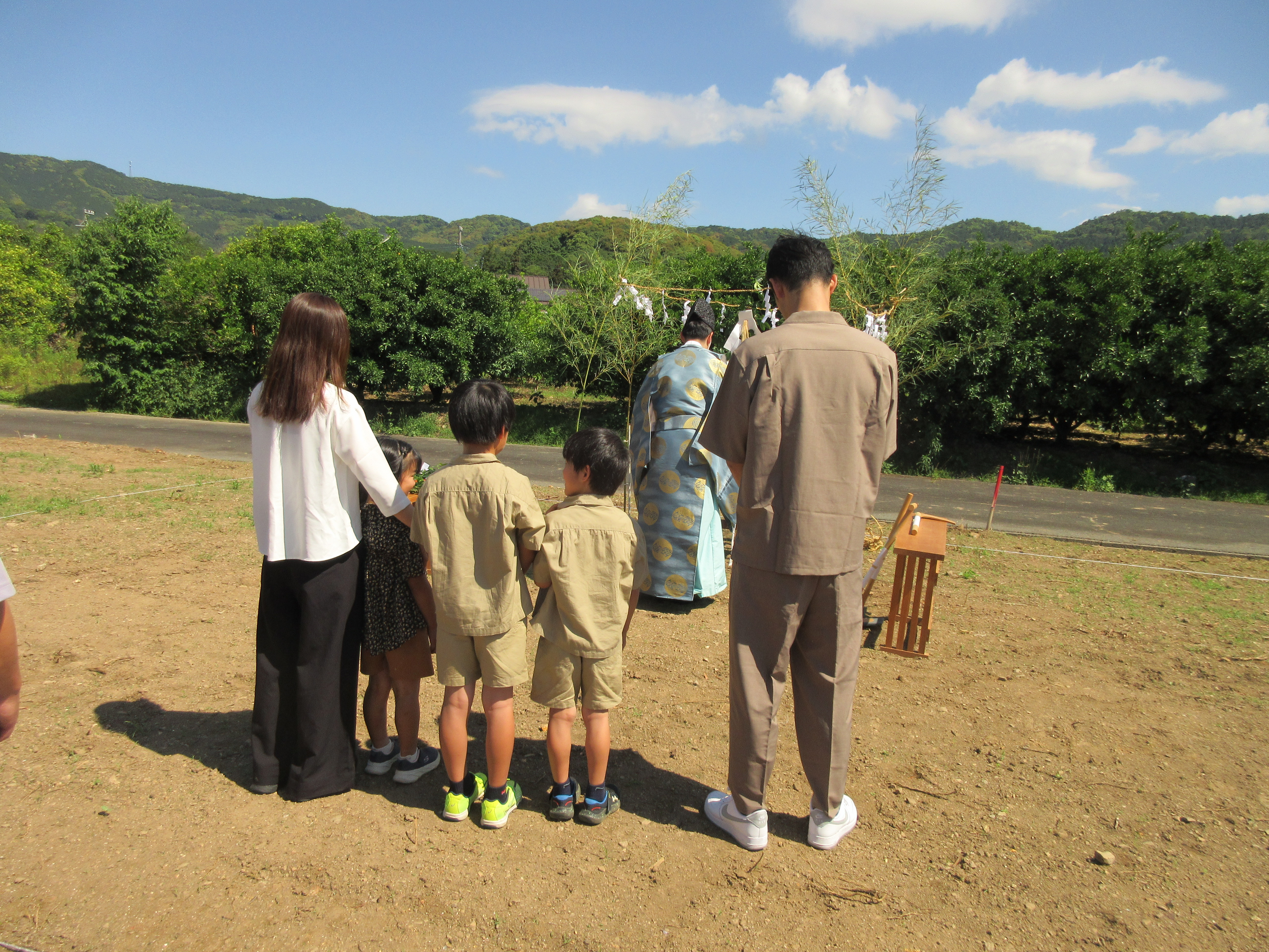 地鎮祭おめでとうございます