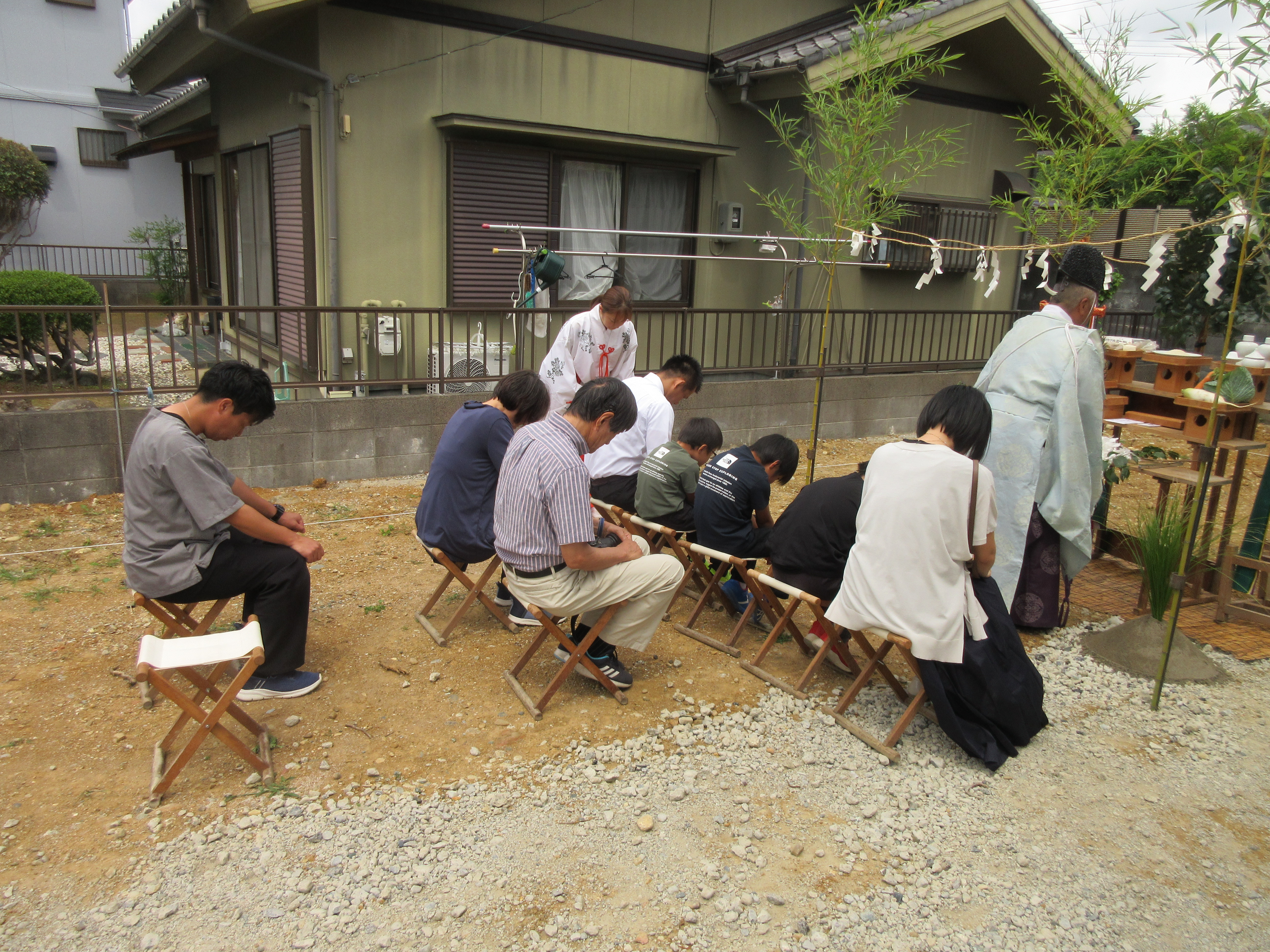 地鎮祭おめでとうございます