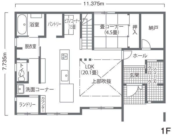 1階間取り図